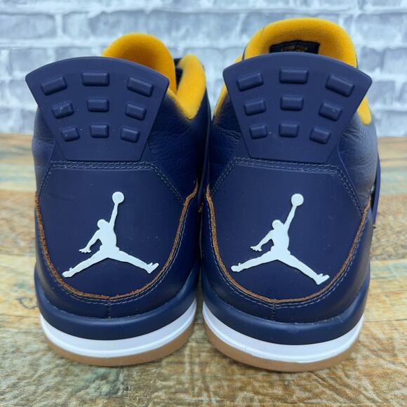 Nike Air Jordan 4 Retro Midnight Navy Metallic Gold 308497-425 Mens Size 18 Rare main image 7